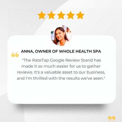 RateTap Google Review Stand
